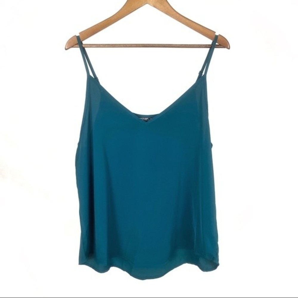 Shein Curve Teal V-Neck Cami